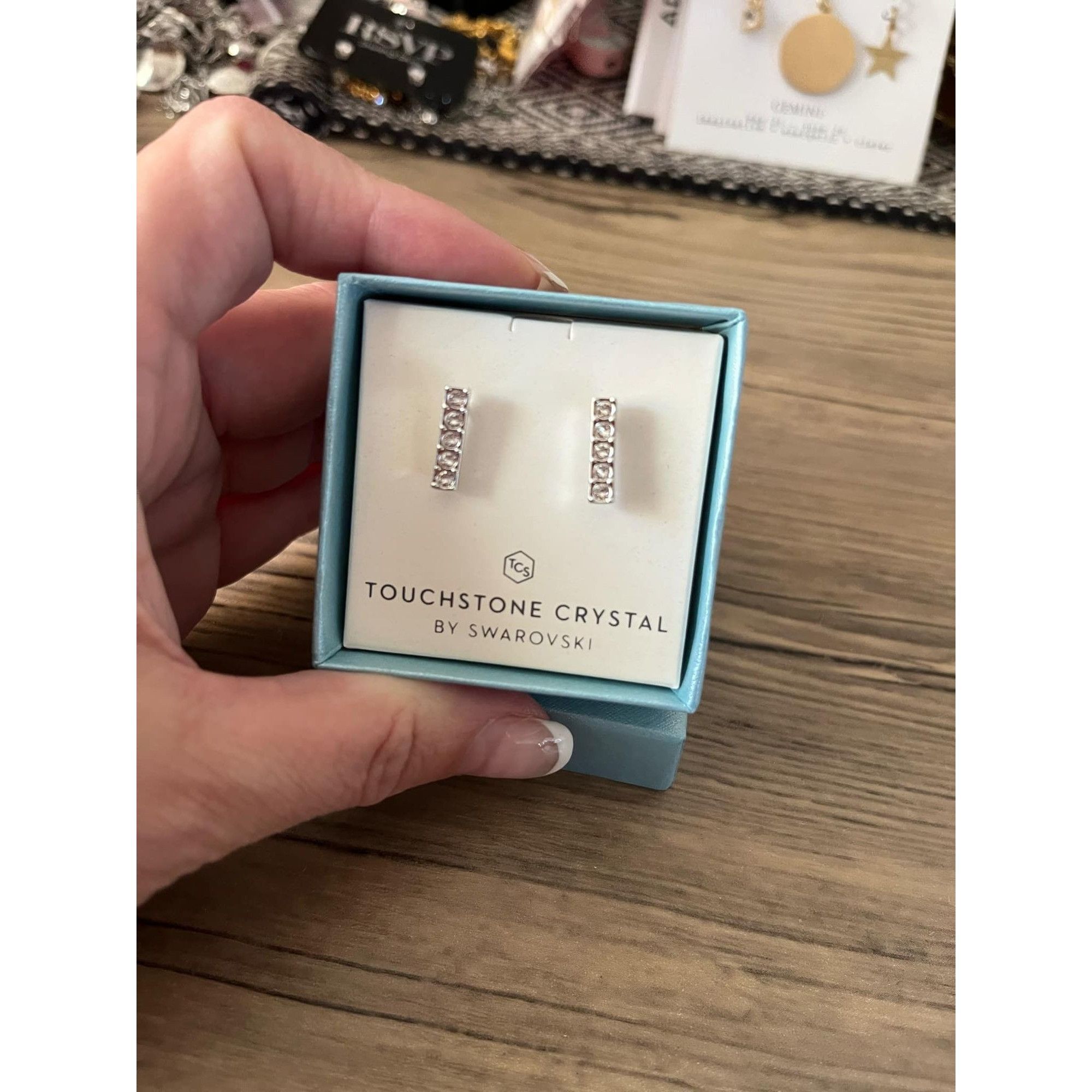 Other Touchstone Crystal by Swarovski Pave Bar Earrings Size ONE SIZE - 2 Thumbnail