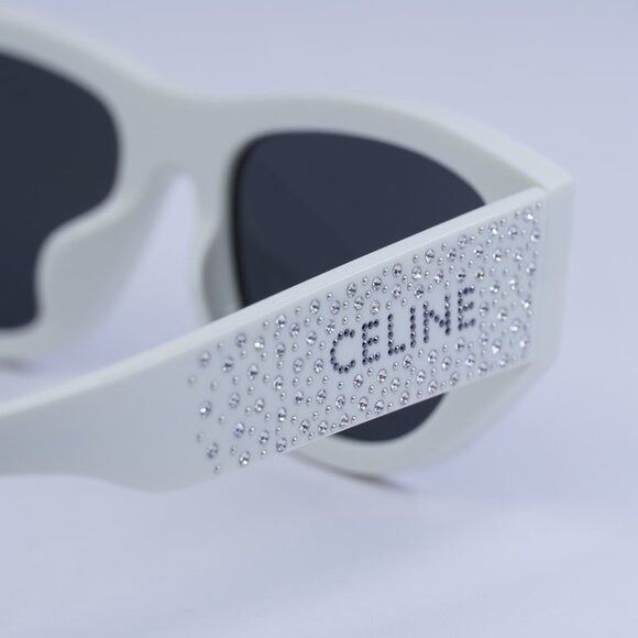 Celine 🕶️ New Celine CL4278US 25A Sunglasses - Ivory with Crystal Size ONE SIZE - 7 Thumbnail