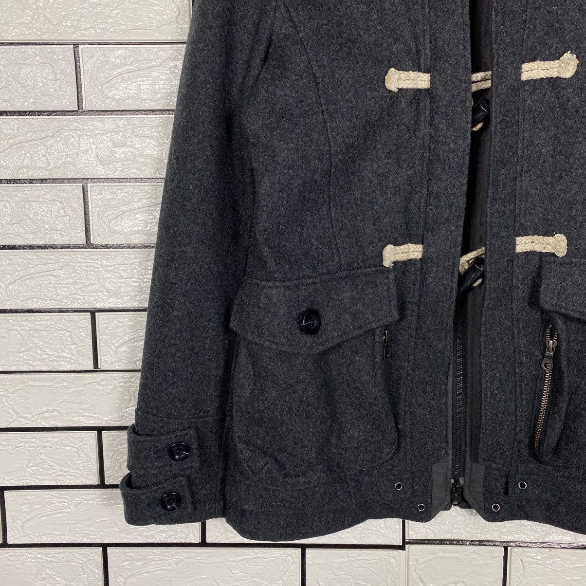 PPFM 📌Wool Duffle Cropped Jacket Punk PPFM Japan Size US L / EU 52-54 / 3 - 5 Thumbnail