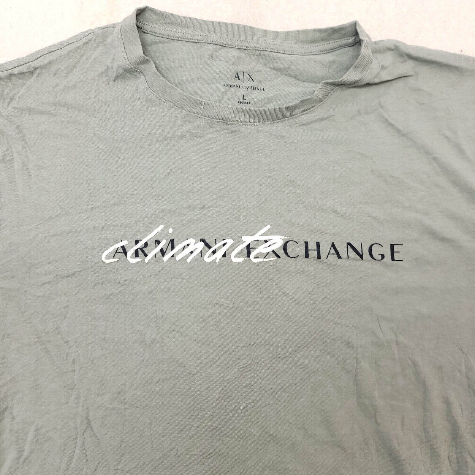 Armani Exchange Armani Exchange Short Sleeve T Shirt Women Size Large L Gray Size L / US 10 / IT 46 - 1 Thumbnail