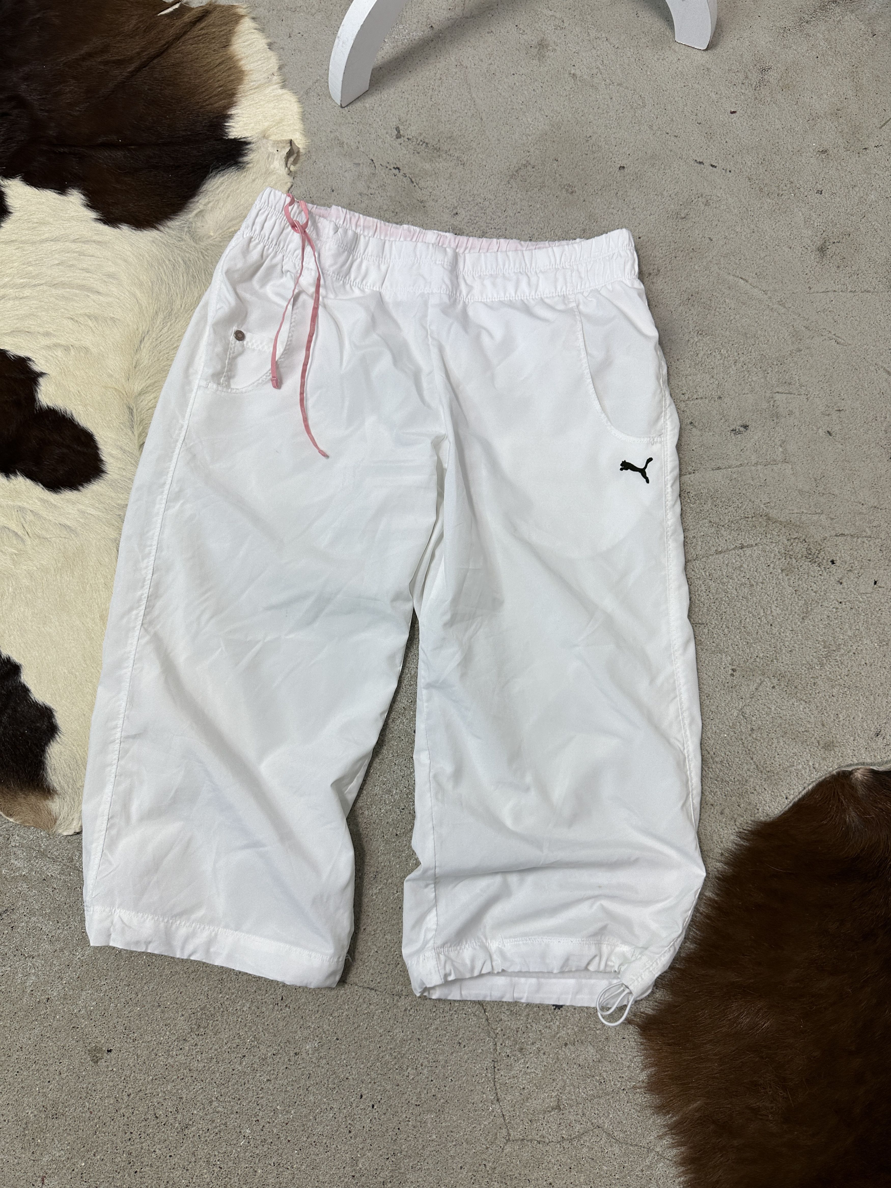 Puma Vintage Sporty Puma Capri Parachute Sweatpants 00s Size 27" / US 4 / IT 40 - 2 Thumbnail