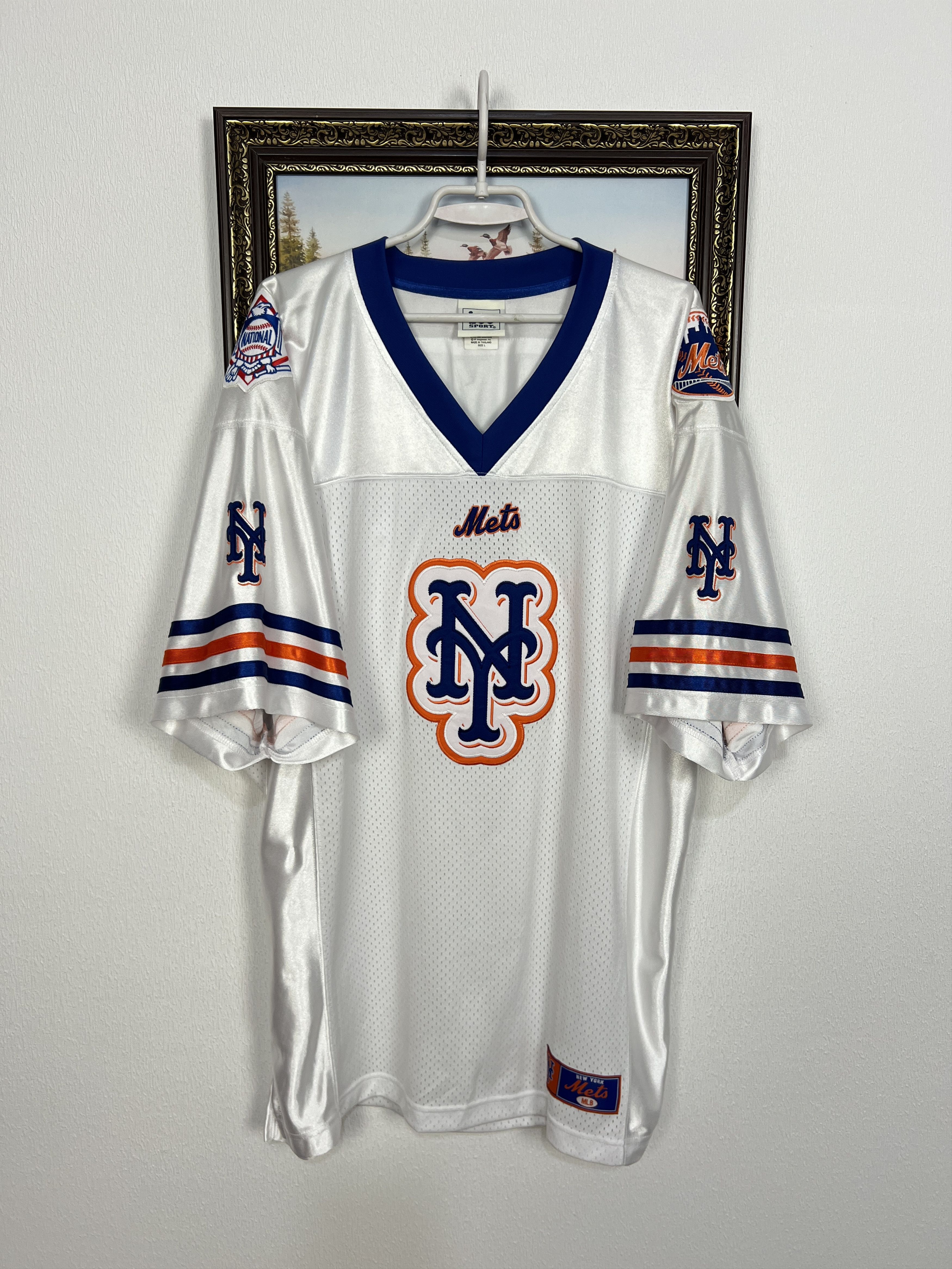 Vintage Lee Sport New York Mets Satin Mesh Jersey MLB Patch Size US L / EU 52-54 / 3 - 1 Thumbnail