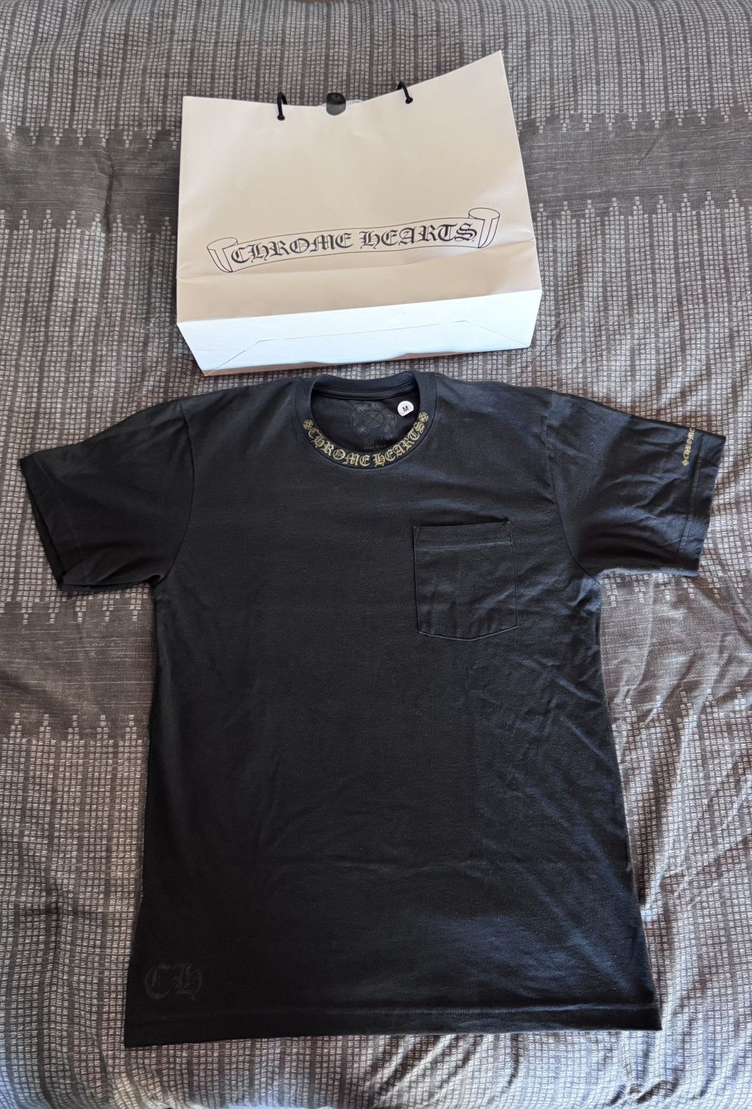 Chrome Hearts CHROME HEARTS ARMY GREEN NECK LOGO TEE Size US M / EU 48-50 / 2 - 1 Thumbnail