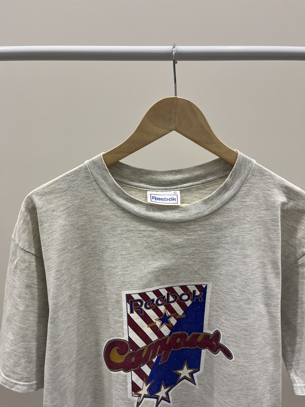 Reebok Vintage 90s Vintage Reebok t shirt campus embroidery Size US L / EU 52-54 / 3 - 2 Thumbnail