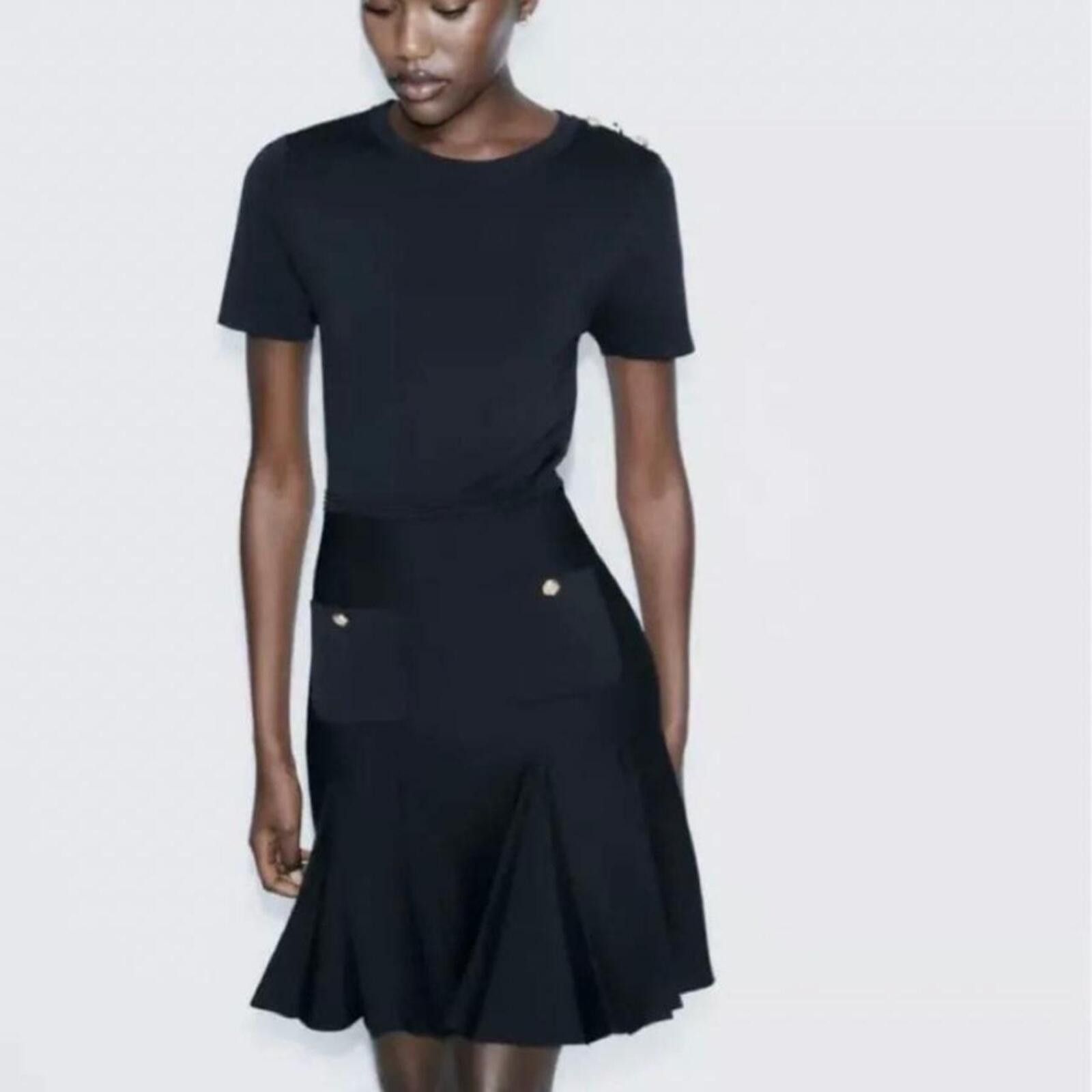 Zara Zara pleated skirt dress with pockets Size XS Size XS / US 0-2 / IT 36-38 - 3 Thumbnail