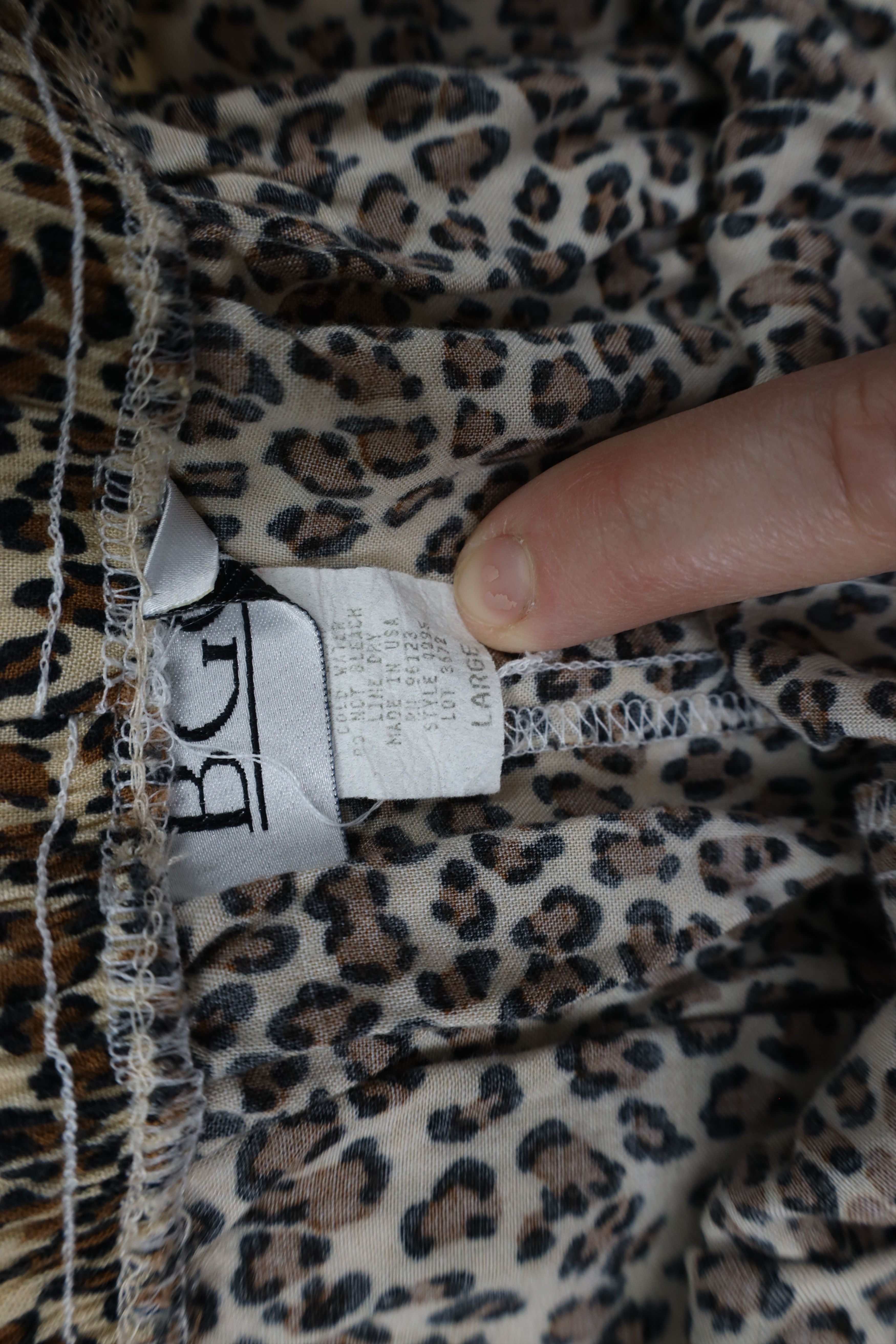 Vintage Vintage 90s Streetwear Print Rayon Wide Leg Lounge Pants USA Size 28" / US 6 / IT 42 - 6 Thumbnail
