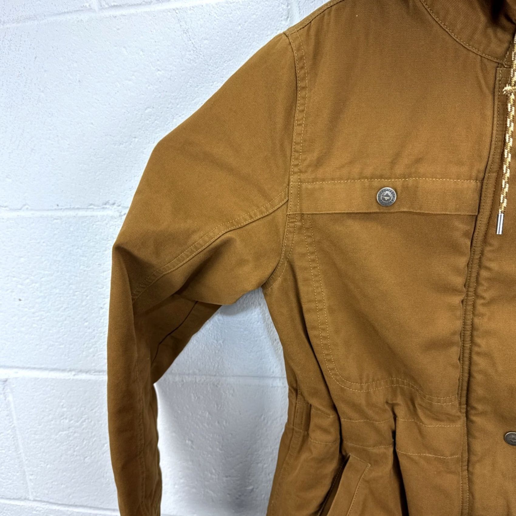 Patagonia Patagonia Parka Jacket Womens Small Brown Insulated Prairie Dawn Long Coat Zipper Snap Logo Quilt/Polyester Size S / US 4 / IT 40 - 4 Thumbnail