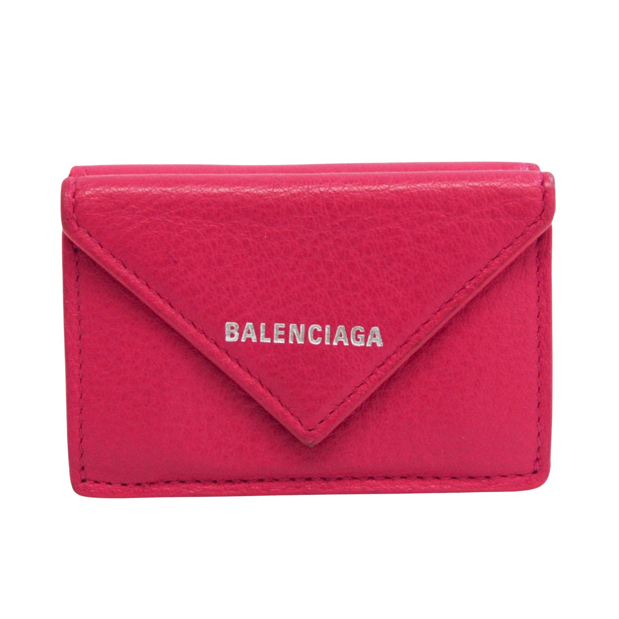 Balenciaga Papier Pink Leather Wallet (Pre-Owned) Size ONE SIZE - 1 Thumbnail