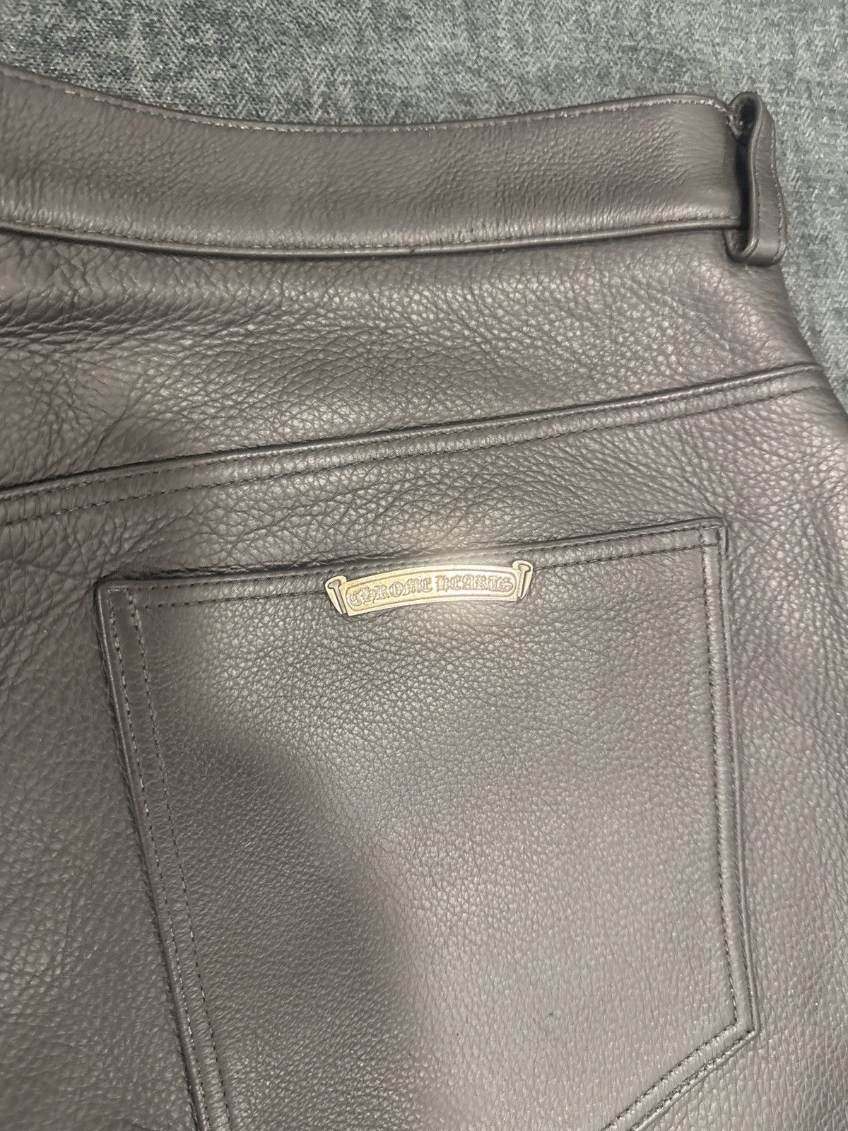 Chrome Hearts leather chrome hearts pants Size US 40 / EU 56 - 12 Thumbnail