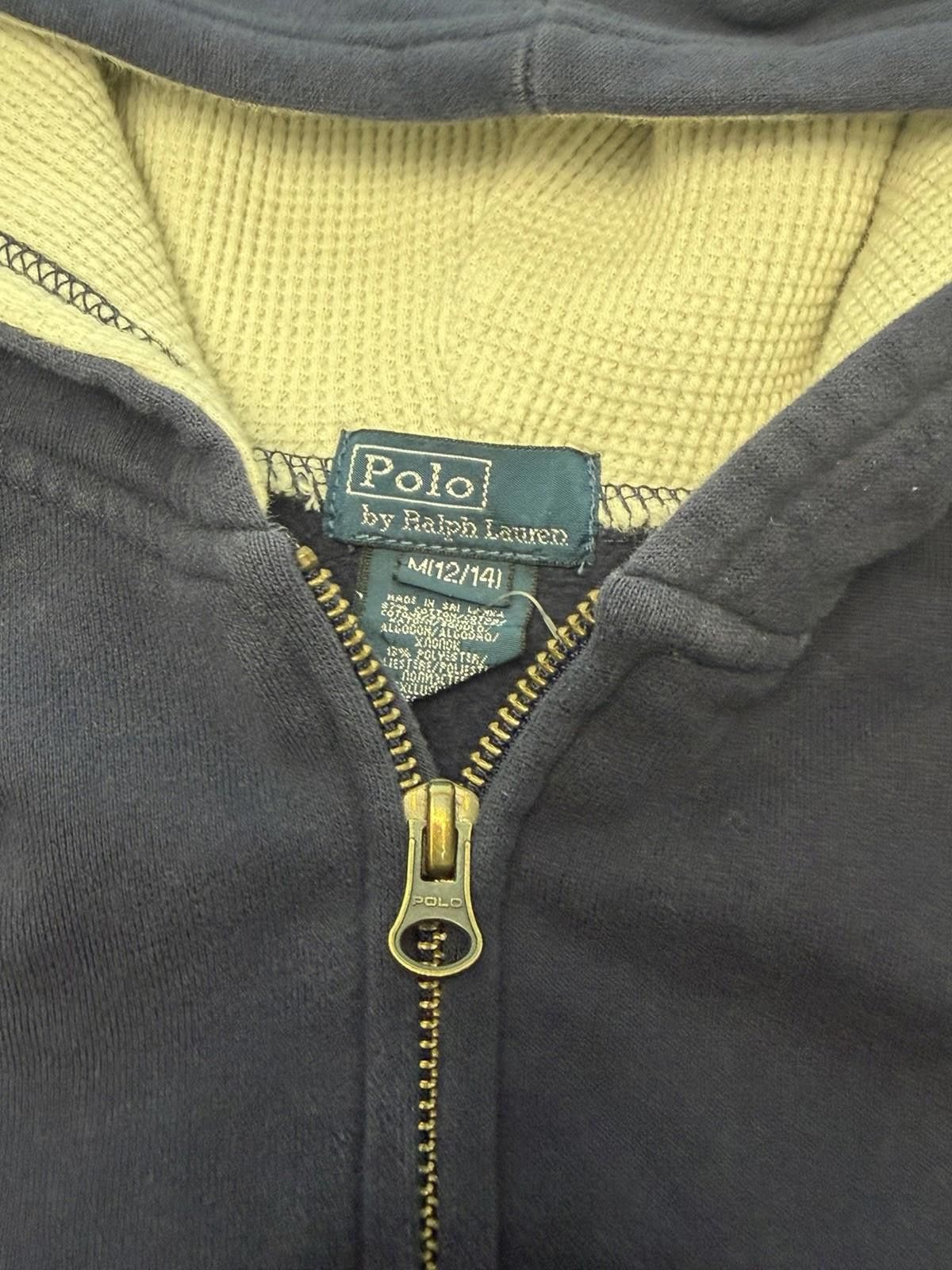 Polo Ralph Lauren Polo Ralph Lauren Hoodie Sweater Youth Boys M 12Y/14 Navy Size US XL / EU 56 / 4 - 6 Thumbnail
