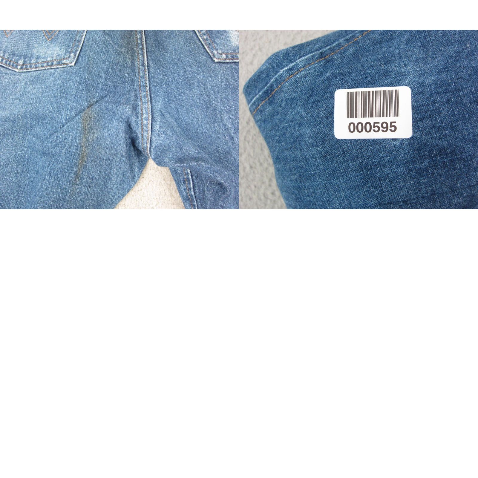 Wrangler VINTAGE Wrangler Jeans Mens 33x32 Blue Cowboy Straight Regular Fit 47MWZPW 5-Pocket Denim Cotton Zip Accessory Logo Zipper 90s Cowboy Theme Size US 33 - 11 Thumbnail