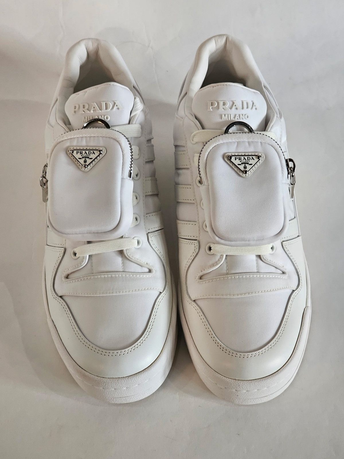 Adidas × Prada Adidas x Prada White Re-Nylon size 10.5 Size US 10.5 / EU 43-44 - 2 Thumbnail