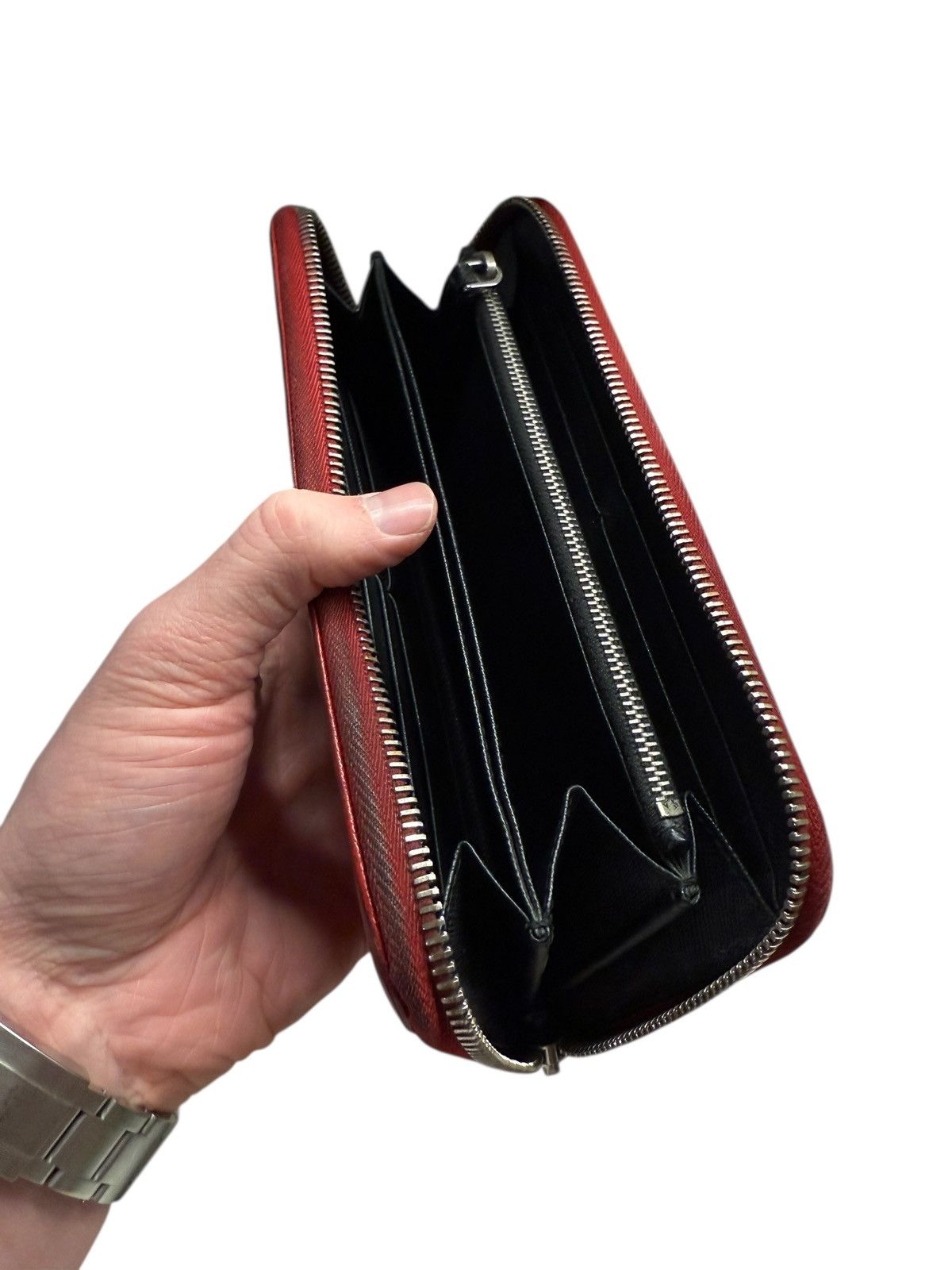 Prada Prada red saffiano leather zip wallet Size ONE SIZE - 8 Thumbnail