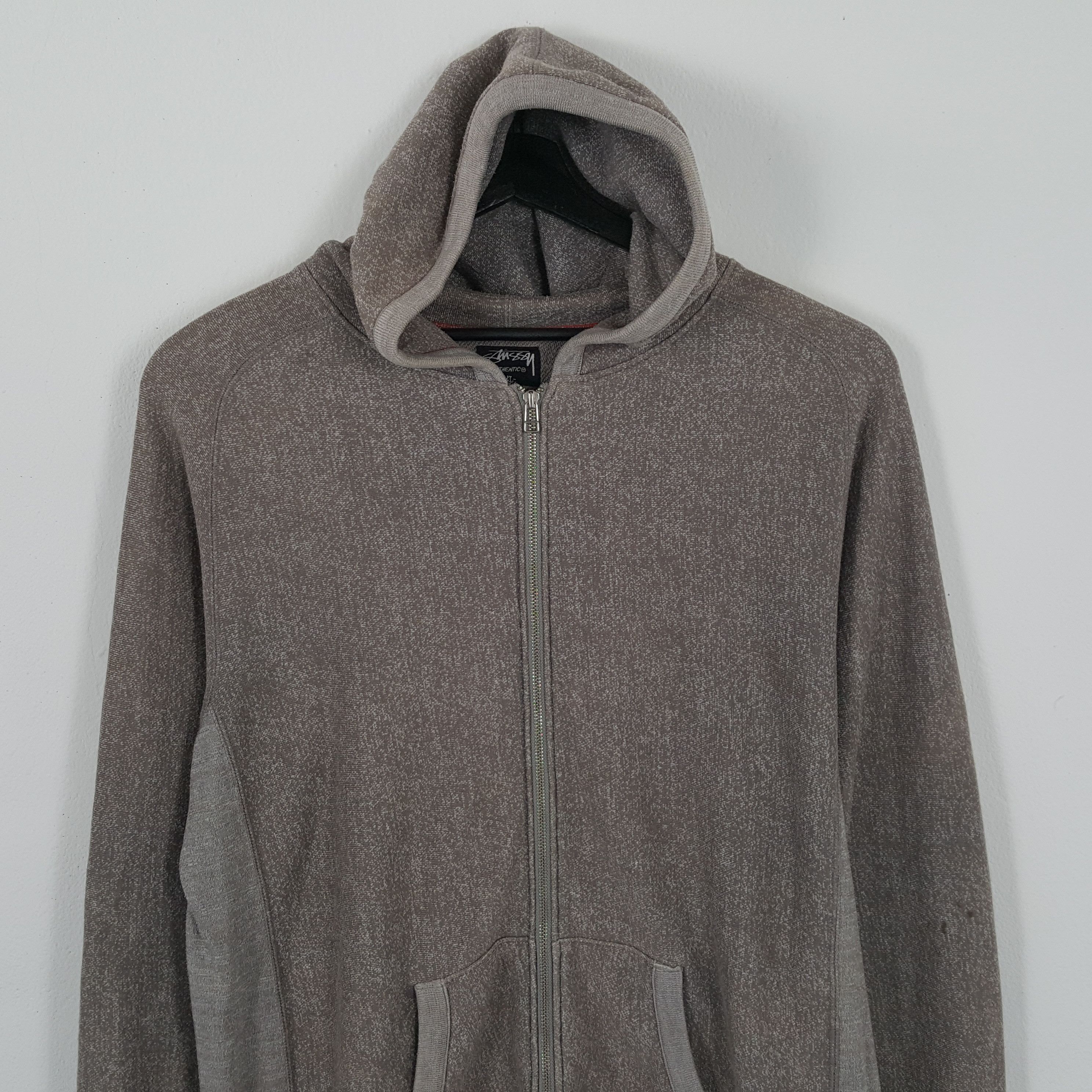 Stussy × Vintage STUSSY Streetwear Skater Style Custom Art Zipper Hoodies Size US XL / EU 56 / 4 - 4 Thumbnail