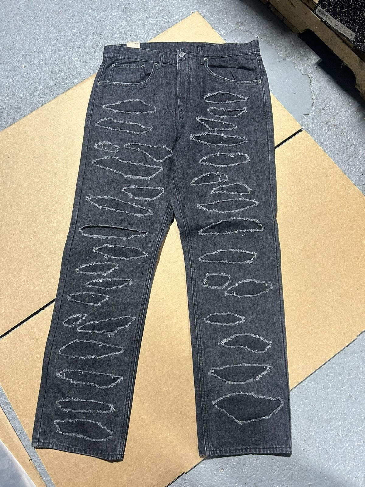 Ksubi Ksubi Trippie Redd chitch shredded black jeans Size US 34 / EU 50 - 1 Thumbnail
