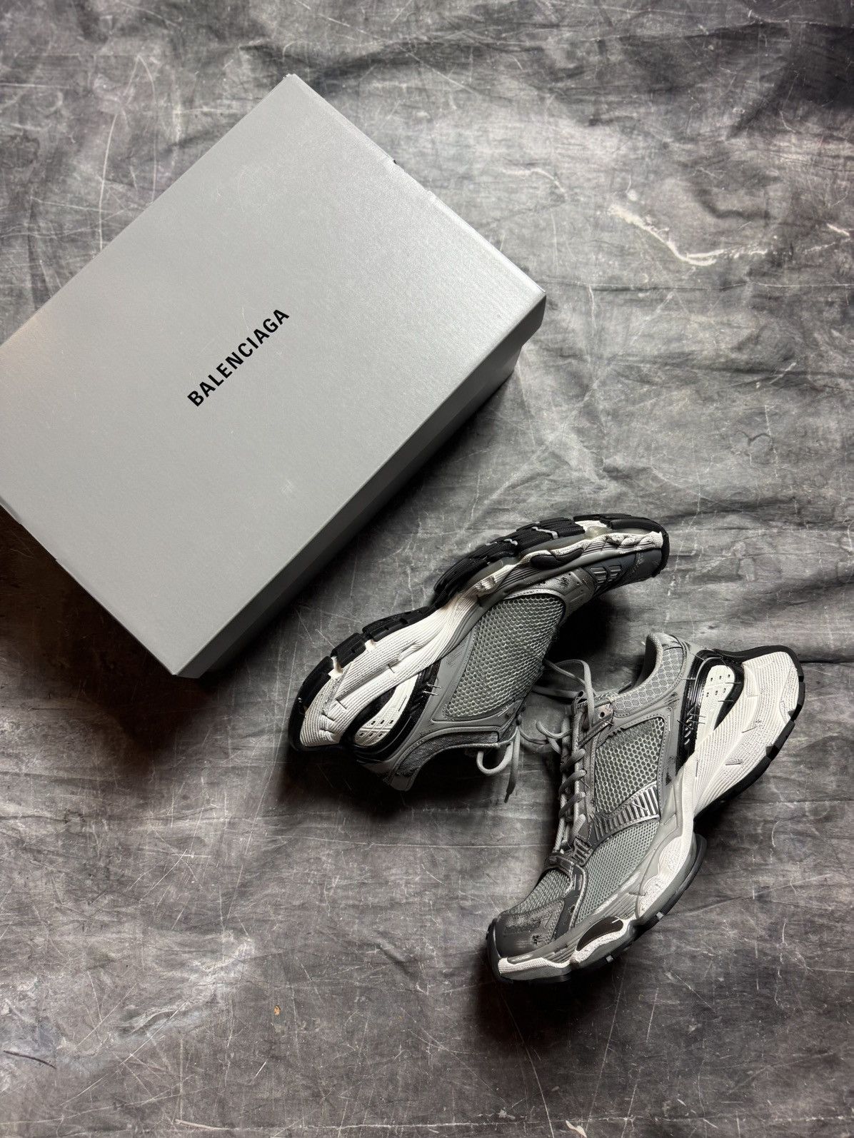 Balenciaga Balenciaga Stapler Sneakers in Grey Size US 12 / EU 45 - 1 Thumbnail