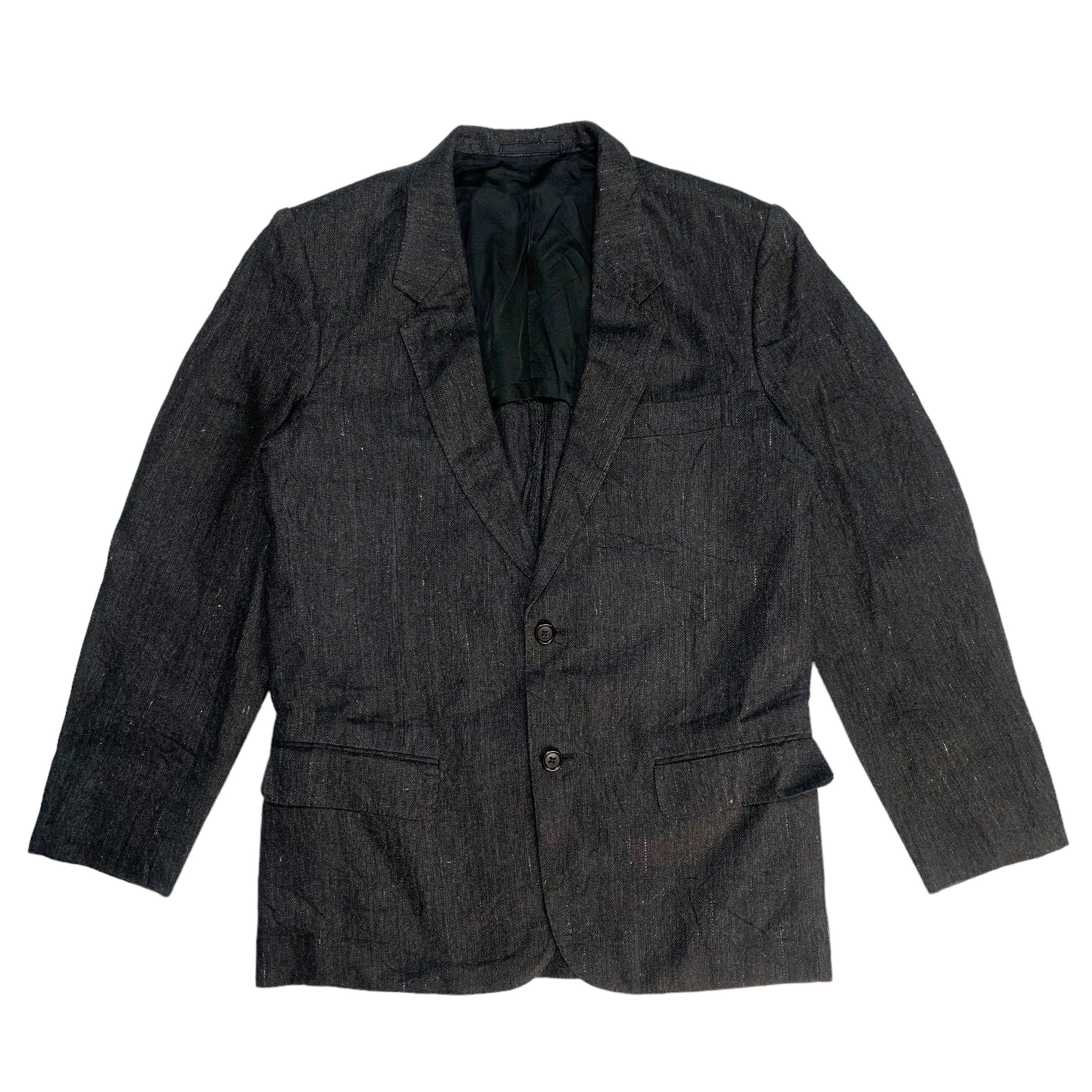 image of Vintage Yohji Yamamoto Y's For Men Casual Blazer Jacket in Grey (Size Small)