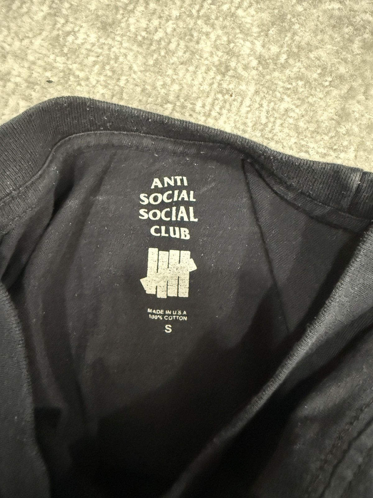 Anti Social Social Club × Undefeated Anti Social Social Club x Undefeated Paranoid Tee Size US S / EU 44-46 / 1 - 3 Thumbnail