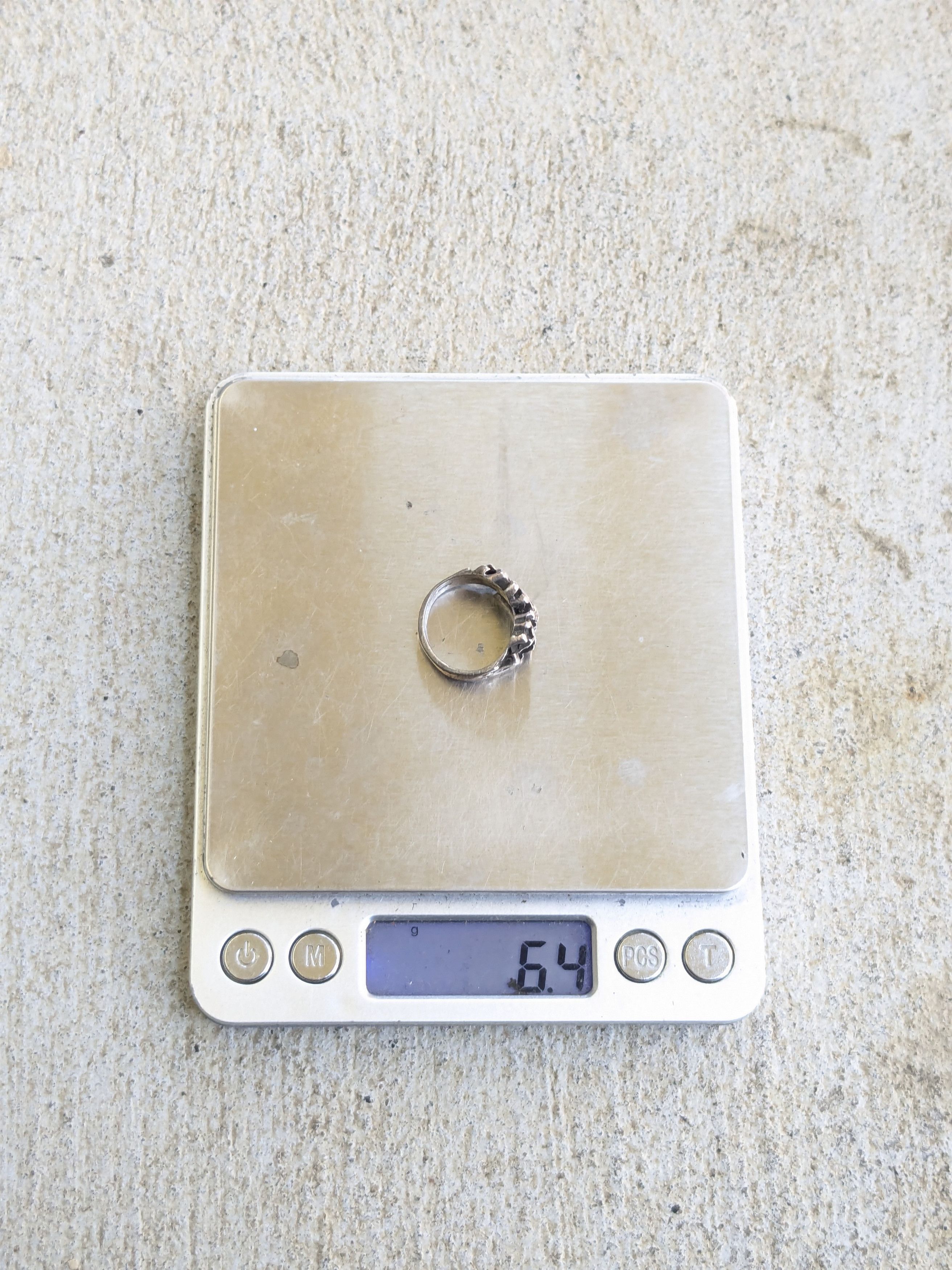 Jewelry Vintage Sterling Silver Ring Nugget 6.75 Modern Brutalist Size ONE SIZE - 13 Thumbnail