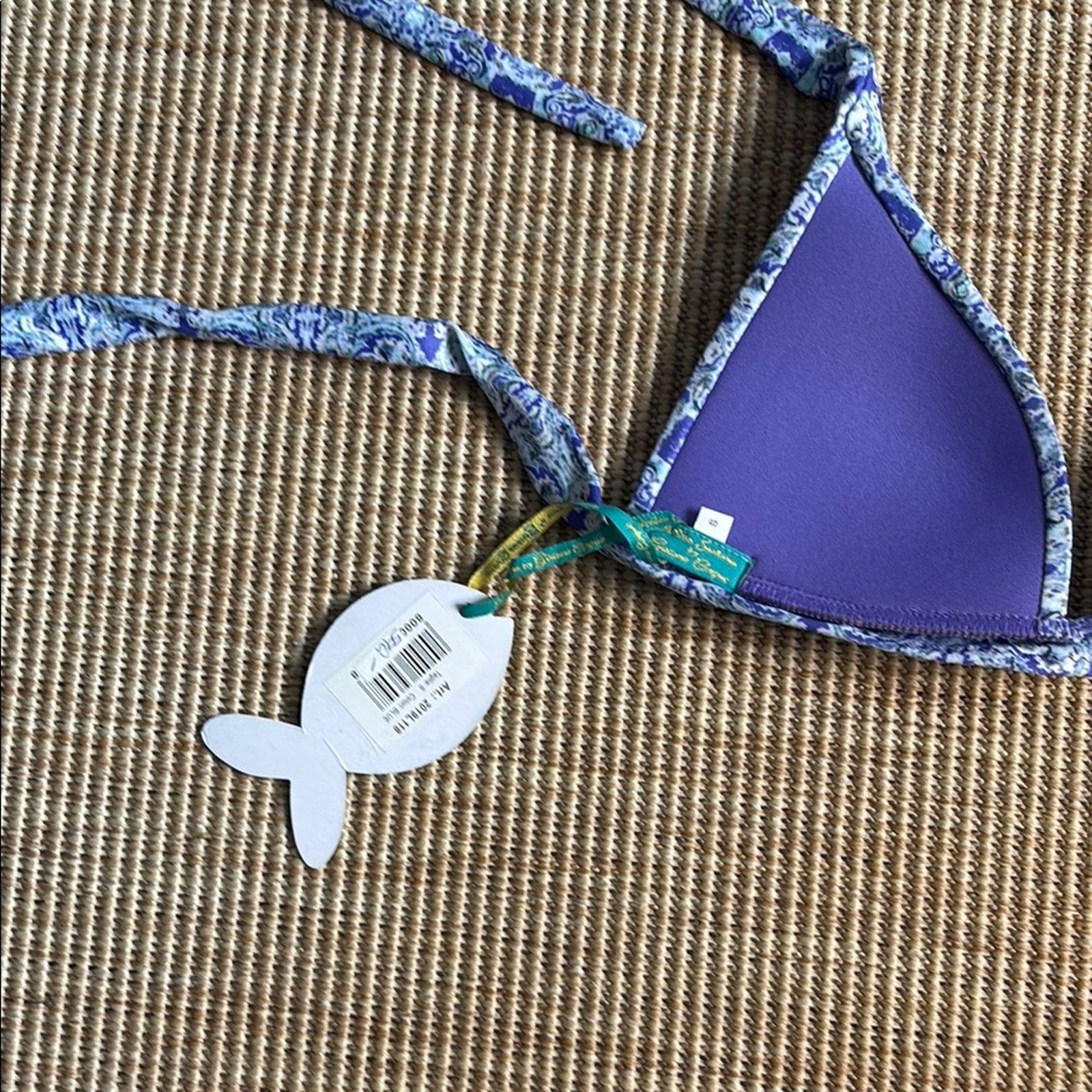 Other NWT Antica Sartoria Positano Purple Patterned Bikini Set S Size ONE SIZE - 8 Thumbnail