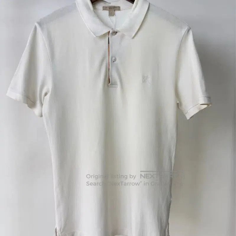 Burberry Burberry White Men's Polo Shirt Size S. Size US S / EU 44-46 / 1 - 1 Thumbnail