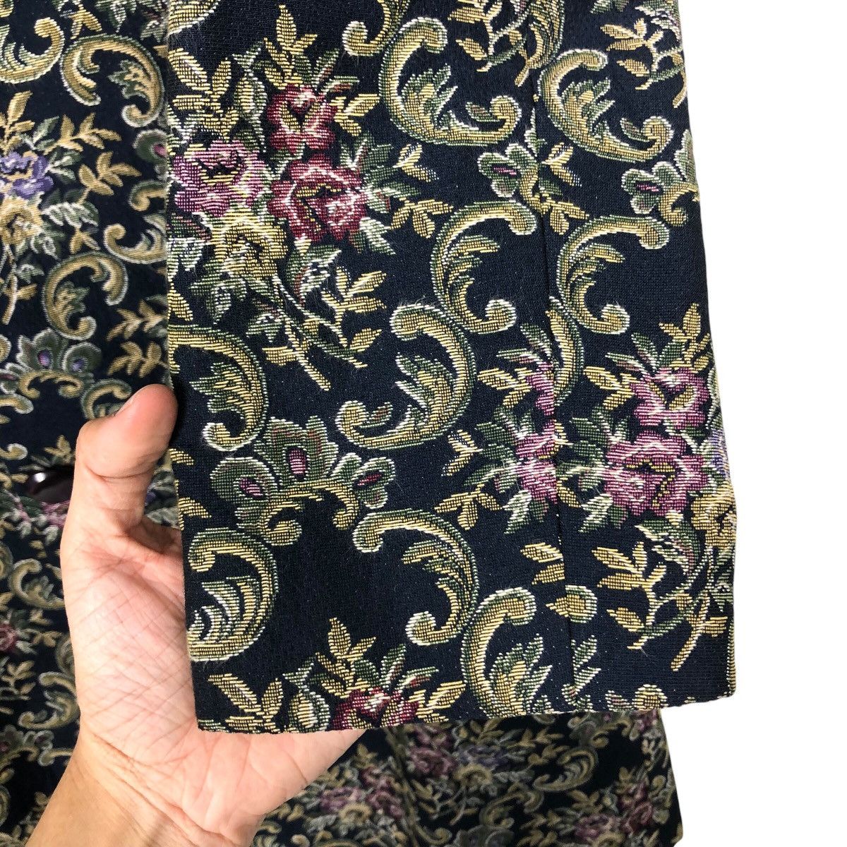 Designer × Japanese Brand × Vintage 📌Vtg Long Jacket Floral Quilted Atsuki Onishi Issey Miyake Size US M / EU 48-50 / 2 - 16 Thumbnail