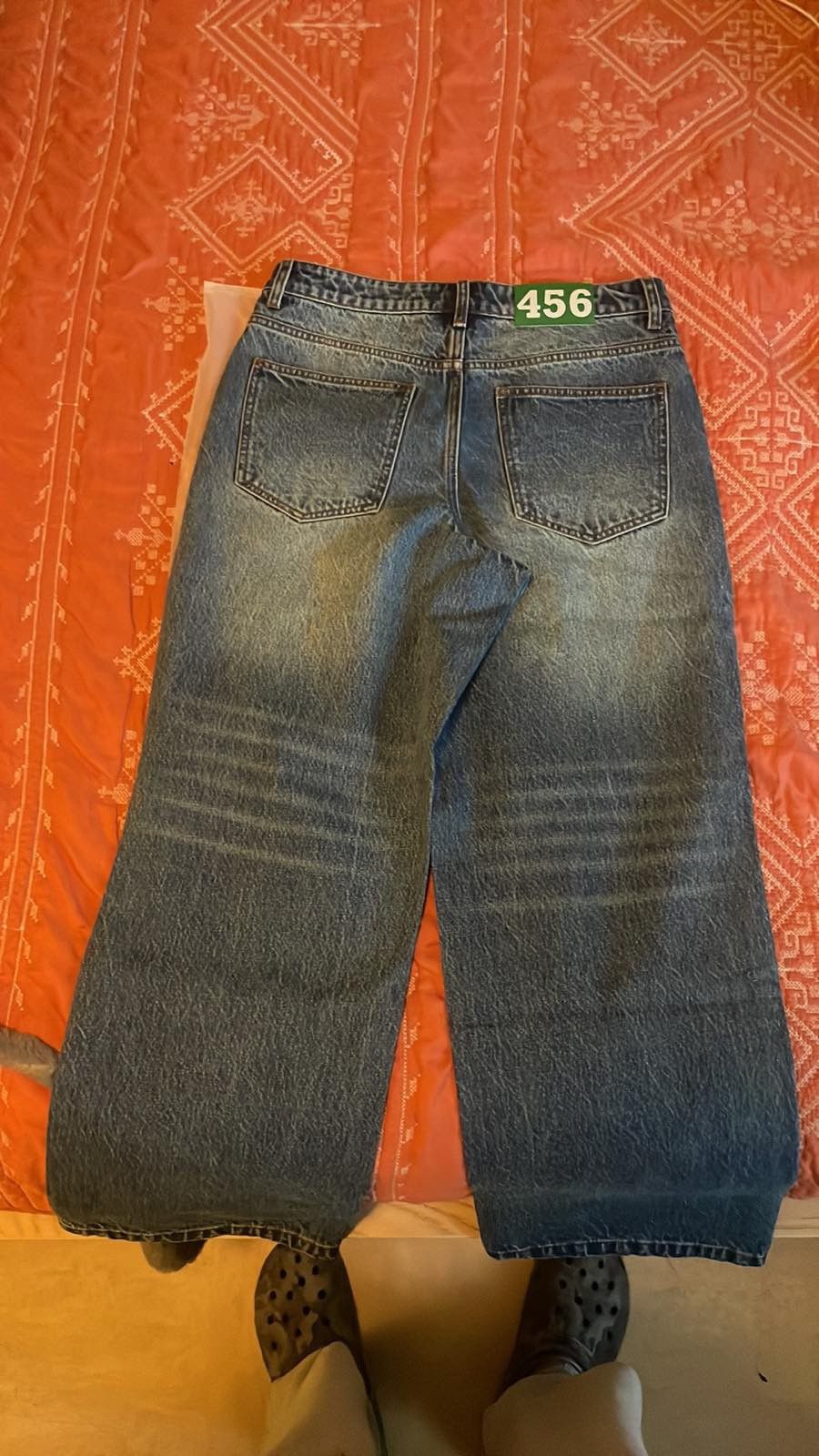 Japanese Brand × Vintage 1/1 456(squid game) wide-leg acid wash baggy jeans Size US 32 / EU 48 - 3 Thumbnail