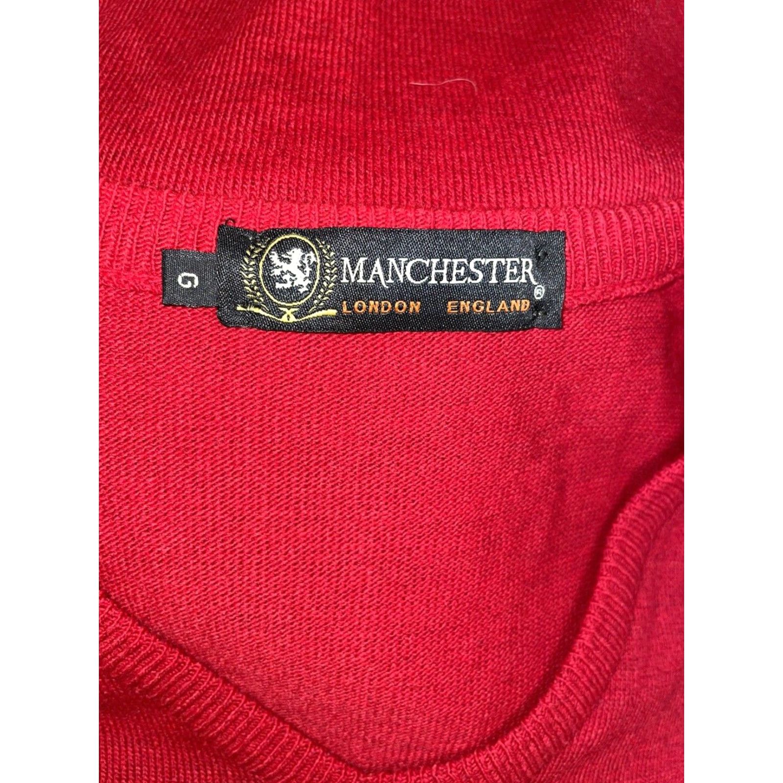 Vintage VINTAGE Manchester Wool Vest Men Red V-Neck London 90s Mens Large Size US L / EU 52-54 / 3 - 8 Thumbnail