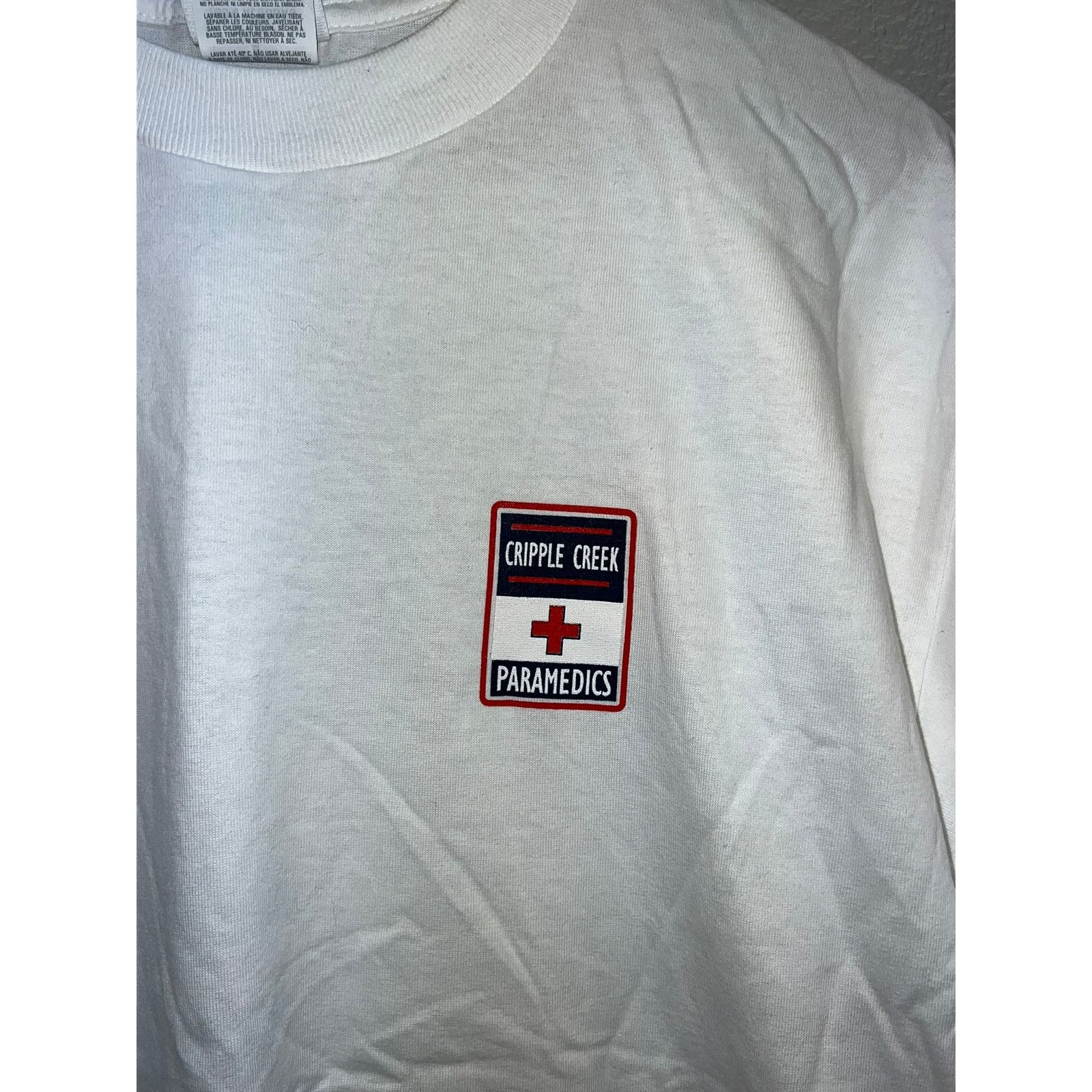 Jerzees Vintage Cripple Creek Shirt Paramedics Medic White Tee 90s M Size US M / EU 48-50 / 2 - 3 Thumbnail