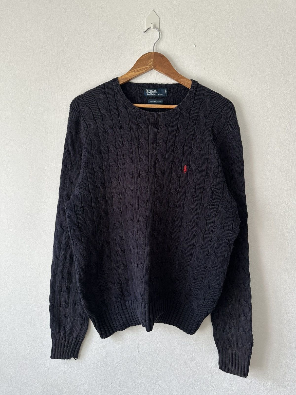 Polo Ralph Lauren Polo Ralph Lauren Cable Knit Small Pony Size US L / EU 52-54 / 3 - 1 Thumbnail