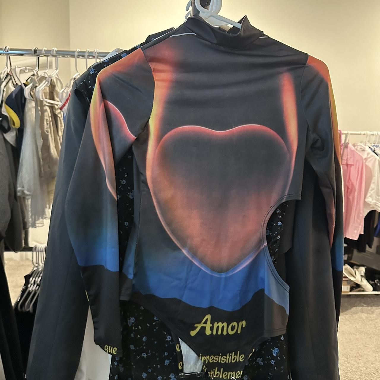 Vintage Amor Heart Bodysuit Size M / US 6-8 / IT 42-44 - 2 Thumbnail