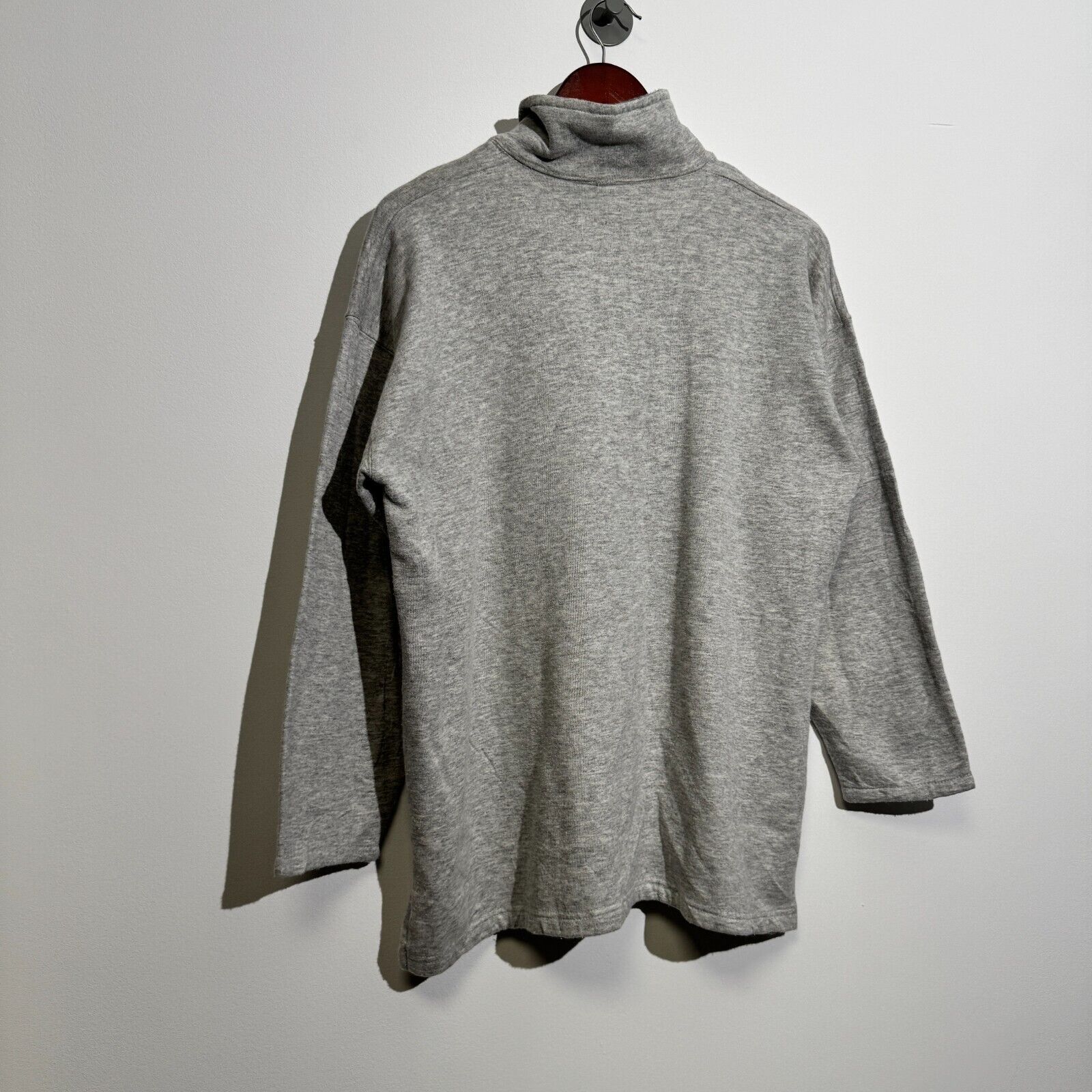 Vintage Vintage Unisex Gray Cotton Halfzip Sweatshirt Size XL Size US XL / EU 56 / 4 - 9 Thumbnail