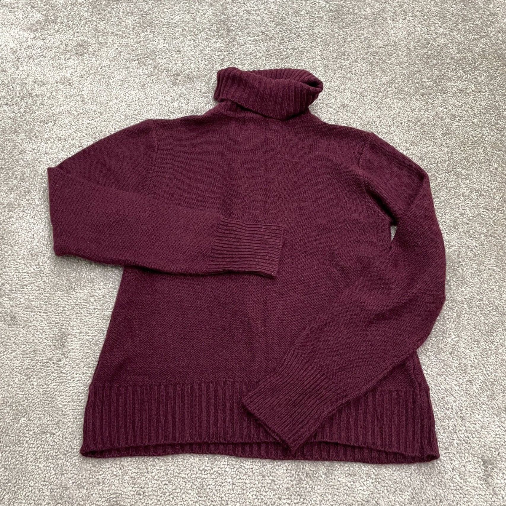 Vintage 89th & Madison Sweater Women Medium Purple Solid Knit Turtleneck Pullover Classic Designer Size M / US 6-8 / IT 42-44 - 2 Thumbnail