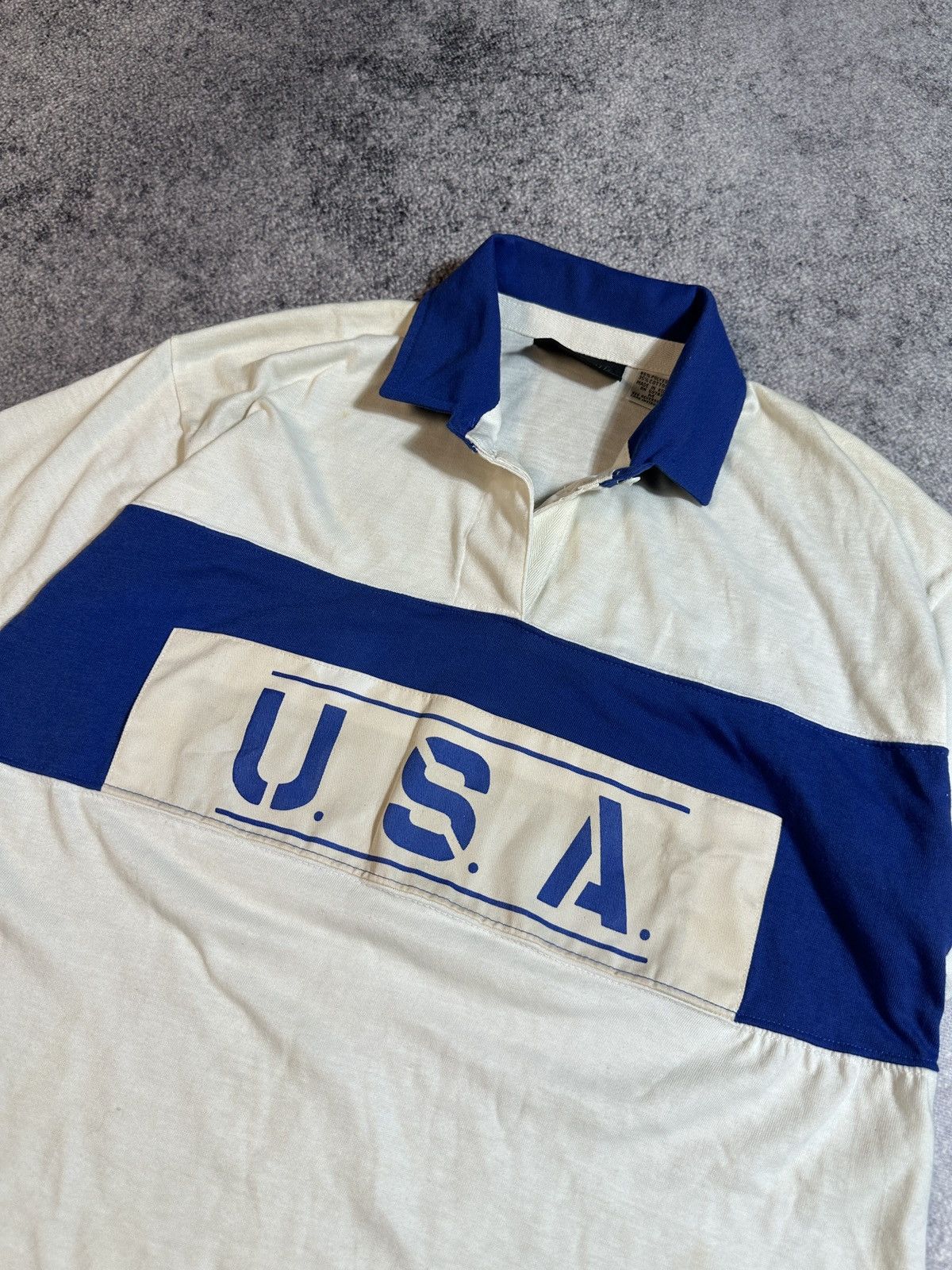 Vintage Vintage Big Logo USA Polo Streetwear Style M Rare Size US M / EU 48-50 / 2 - 2 Thumbnail