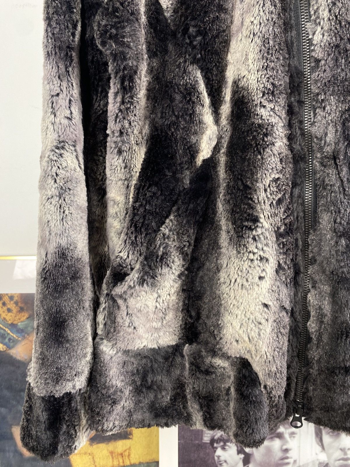 Tornado Mart 2000’s Tornado Mart Faux Fur Asymmetrical Zipper Hoodie Size US L / EU 52-54 / 3 - 3 Thumbnail