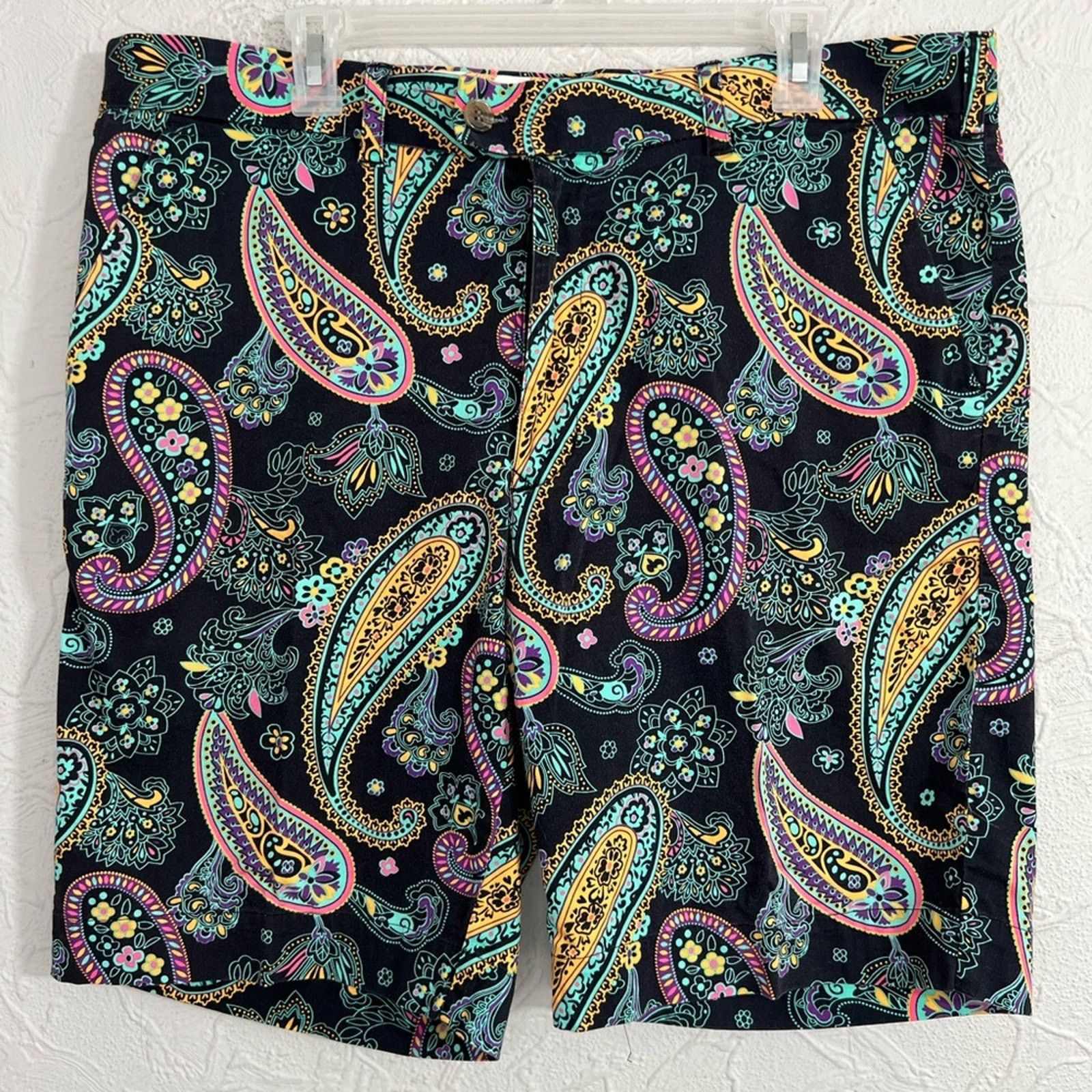 Callaway Golf Loudmouth Golf Shorts Men's Birds Paisley 9" Inseam Stretch Size US 40 / EU 56 - 3 Thumbnail