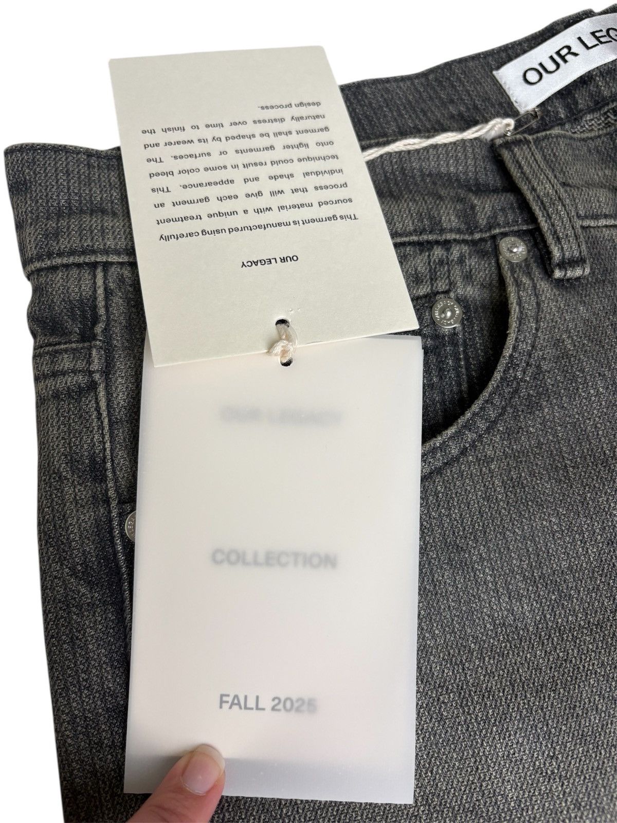 Our Legacy Our Legacy The Third Cut Jeans Ash Dust Chain Twill Size US 30 / EU 46 - 10 Thumbnail