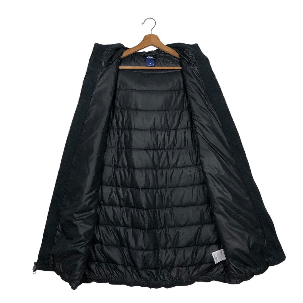 Nike 📌Rich Black Running Quilted Puffer Jacket Nike Hoodie Size US L / EU 52-54 / 3 - 14 Thumbnail