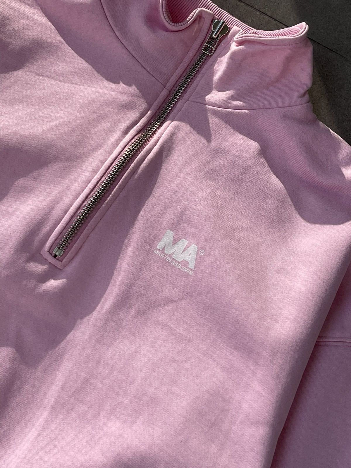 Martin Asbjorn Martin Asbjorn Logo Pink Half Zip Crewneck Size US M / EU 48-50 / 2 - 10 Thumbnail