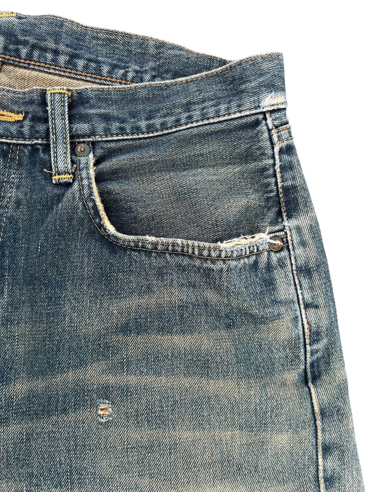 Kapital Vintage Edwin 505 Selvedge Rusty Baggy Distressed Denim jean Size US 32 / EU 48 - 6 Thumbnail