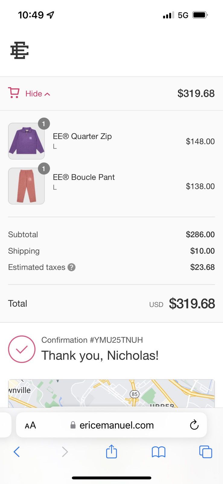 Eric Emanuel Eric Emanuel brick w red EE Boucle sweatpants large Size US 32 / EU 48 - 2 Thumbnail