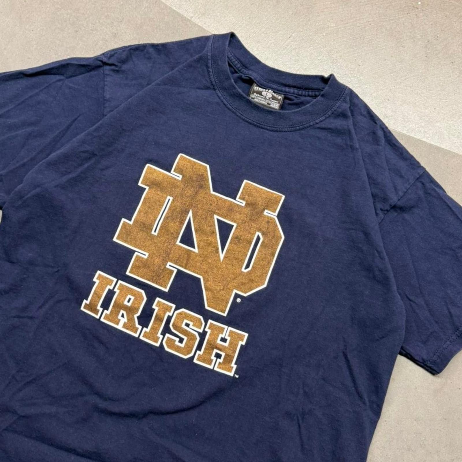 Steve And Barrys Y2K Vintage Steve & Barry's Notre Dame Irish Tee Size US L / EU 52-54 / 3 - 1 Thumbnail