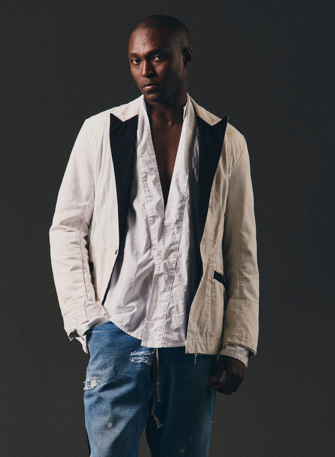 Greg Lauren $1250 Greg Lauren Painters Pant Tux Jacket Size US XL / EU 56 / 4 - 3 Thumbnail