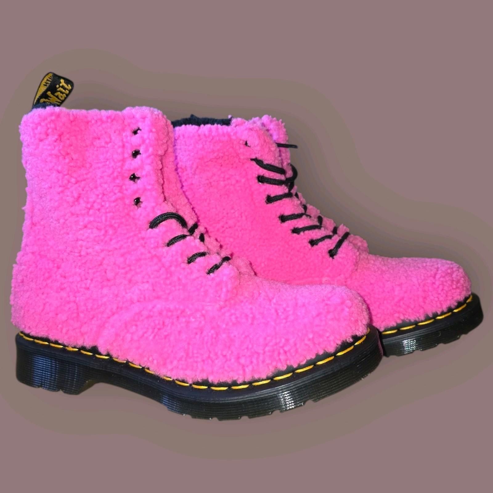 Dr. Martens Dr Martens 1460 Pascal Faux Shearling Pink Lux Boots Size US 6 / IT 36 - 1 Thumbnail