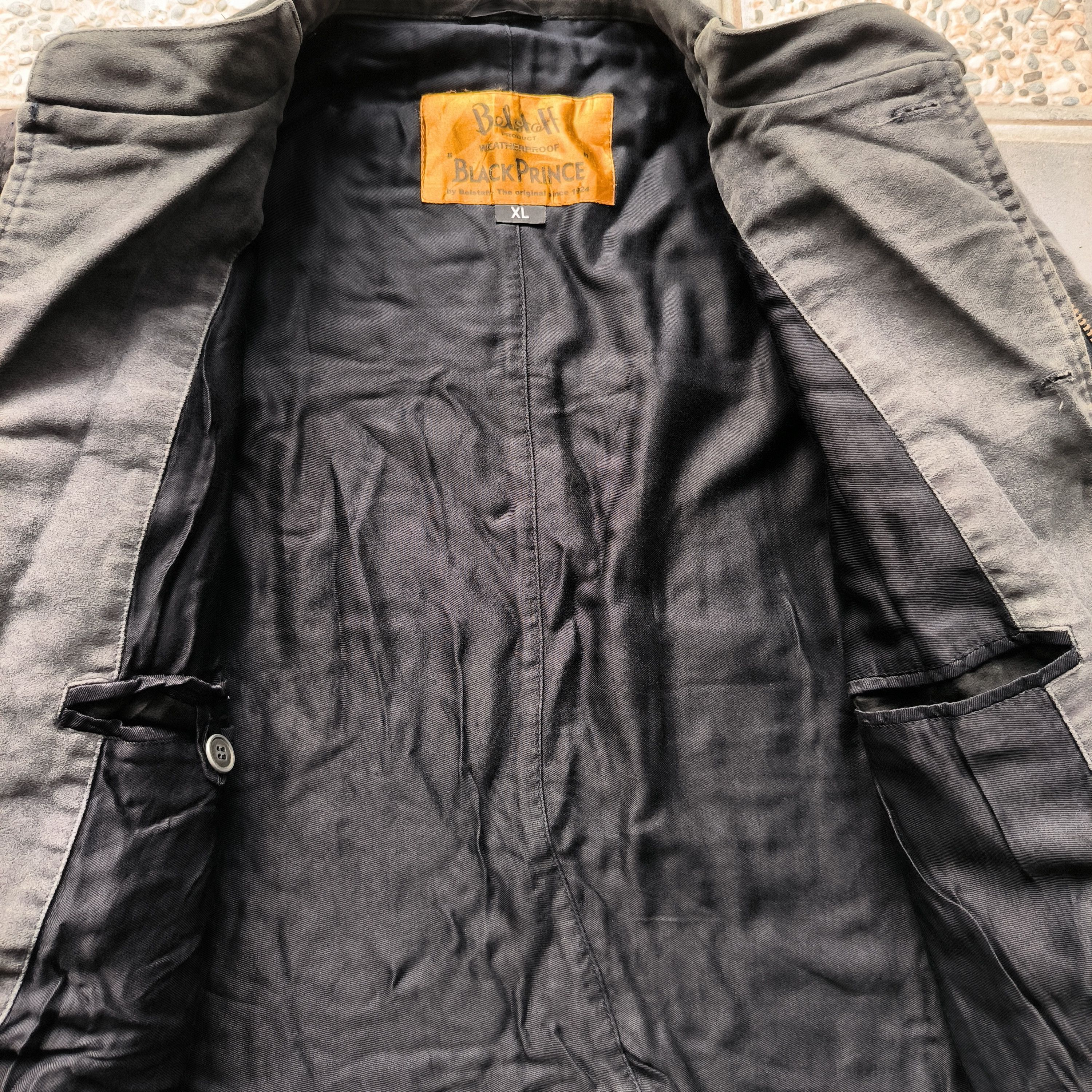 Belstaff Vintage Belstaff Black Prince Wax Moleskin Jacket Size US XL / EU 56 / 4 - 8 Thumbnail