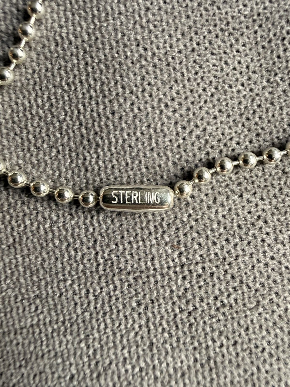 Chrome Hearts Chrome Hearts 1 Ball Tiny CH Cross Pendant + Ball Chain Size ONE SIZE - 17 Thumbnail