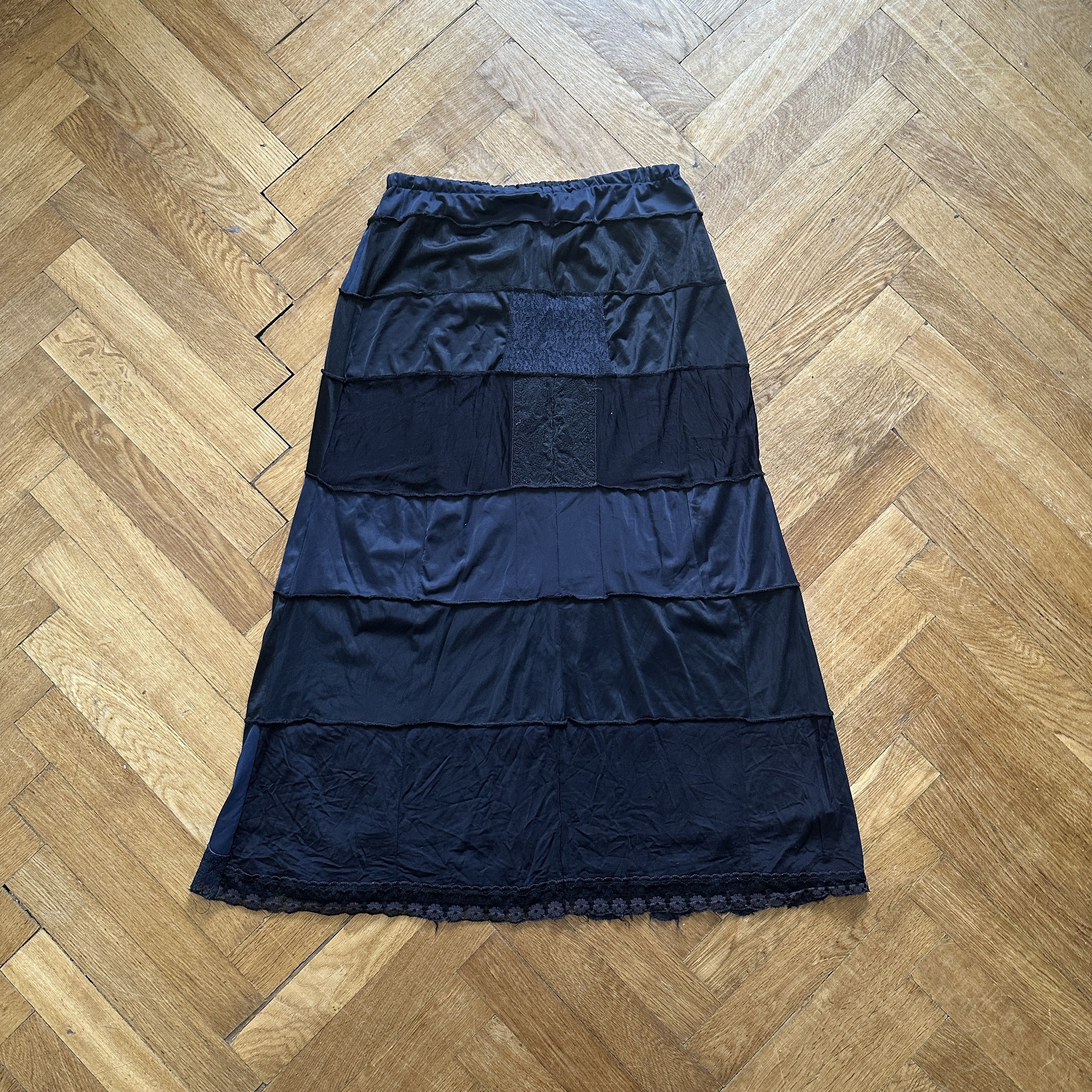 Maison Margiela 2005 Artisanal Patchwork Skirt Size 24" / US 00 / IT 34 - 2 Thumbnail