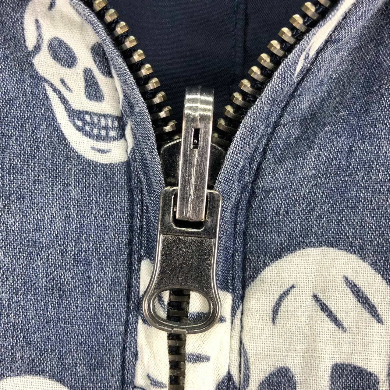 Vintage Vintage Reversible Bomber Jacket Skull Fullprint by HOB Size US XS / EU 42 / 0 - 8 Thumbnail