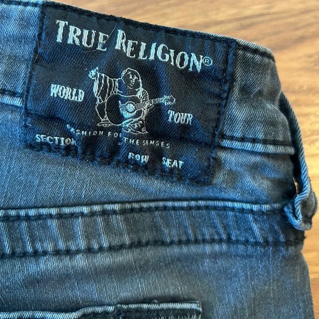 True Religion True Religion Halle Dark Grey Super Skinny Jeans - Size 25 Size 25" / US 0 / IT 36 - 6 Thumbnail
