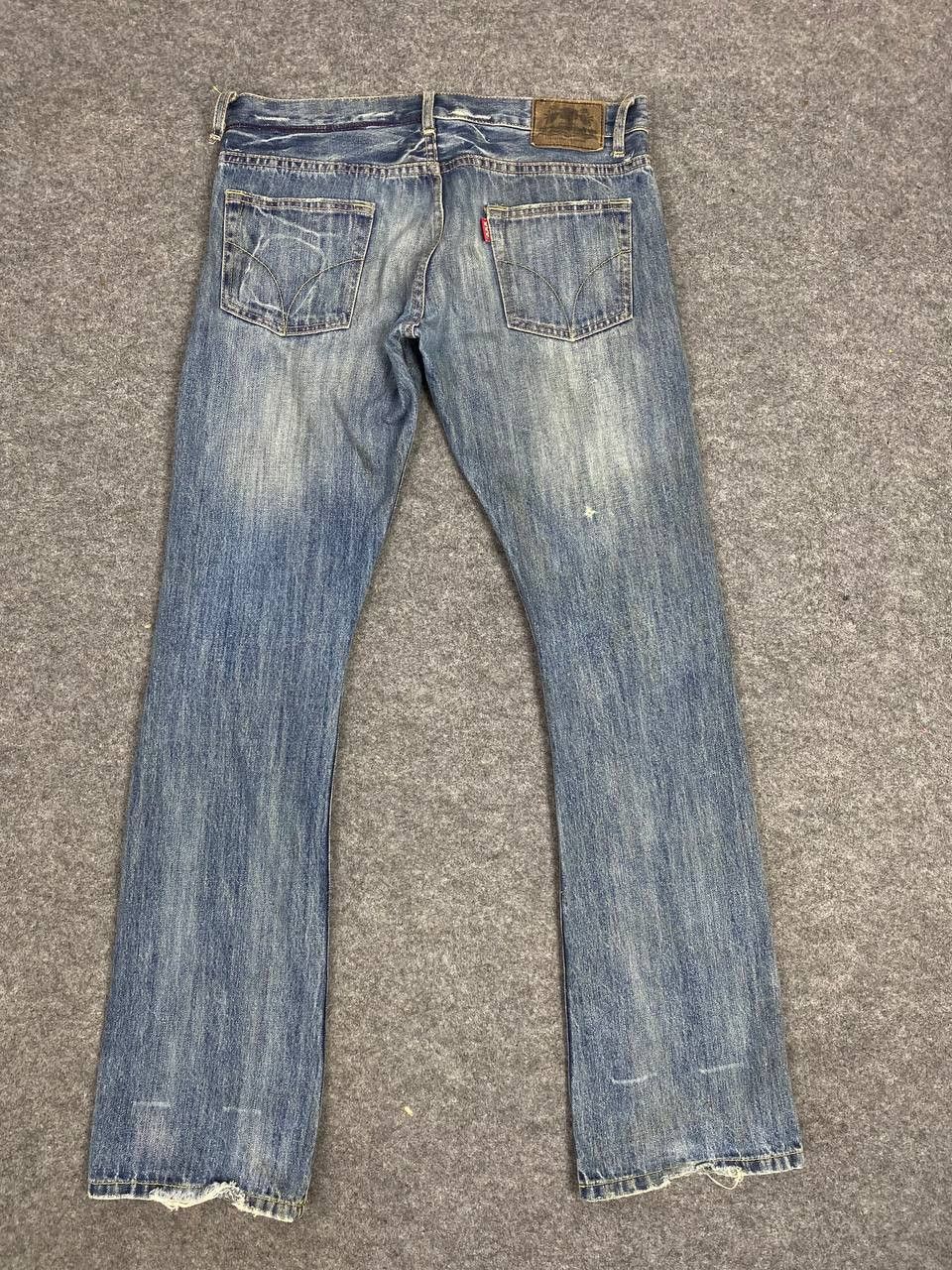Hysteric Glamour thee hysteric xxx bootcut flare distressed denim nice design Size US 35 - 2 Thumbnail
